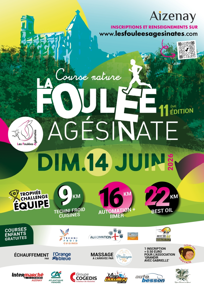 La Foulée Agésinate 2026 - À vos agendas